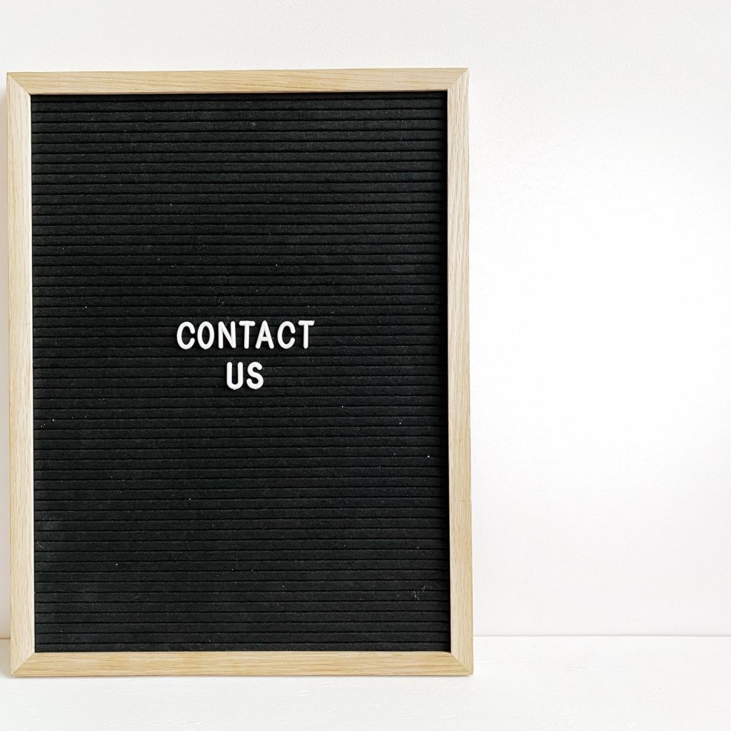 Contact us sign